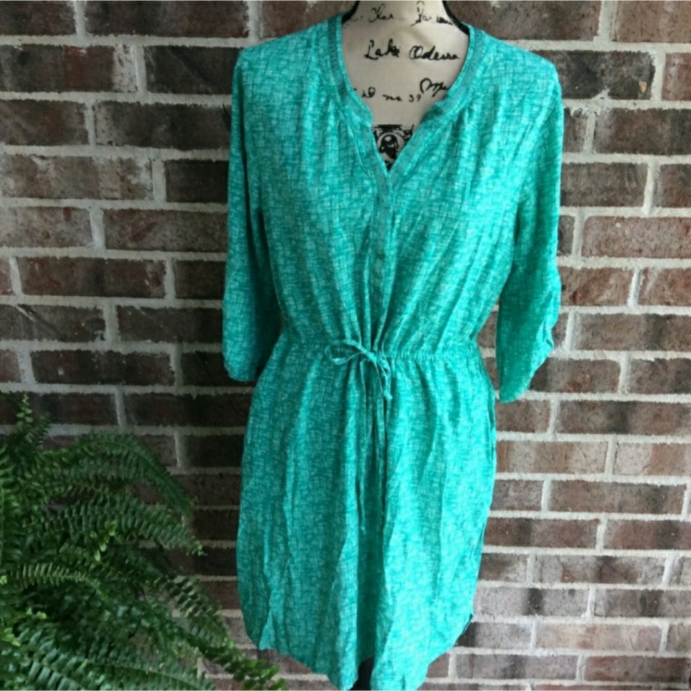 Patio Casuals by Cabernet Drawstring Midi Dress